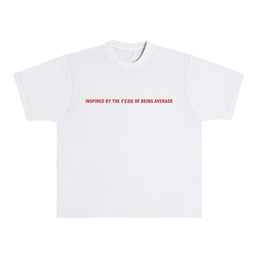 Fear Of Being Average Heavyweight Tee
